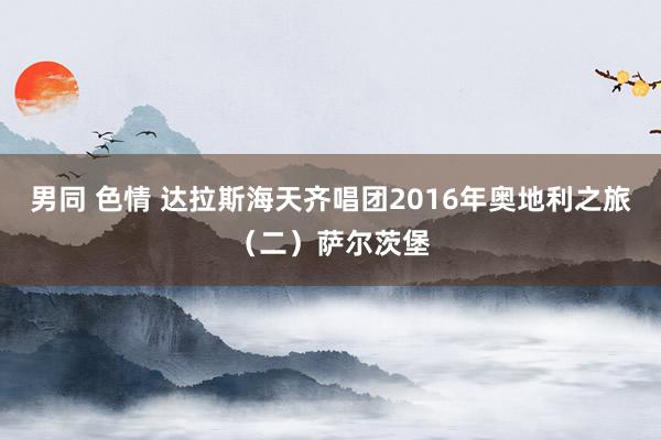 男同 色情 达拉斯海天齐唱团2016年奥地利之旅（二）萨尔茨堡